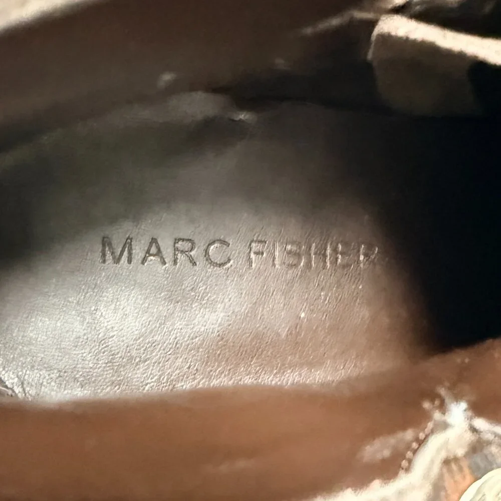 Marc Fisher‎ Taupe Suede Omvandy Ankle Bootie, Size 7.5